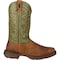 Durango Western Boot, 10 D, Leather, 12 in H, Coffee Cactus DB5416 - alternate 6